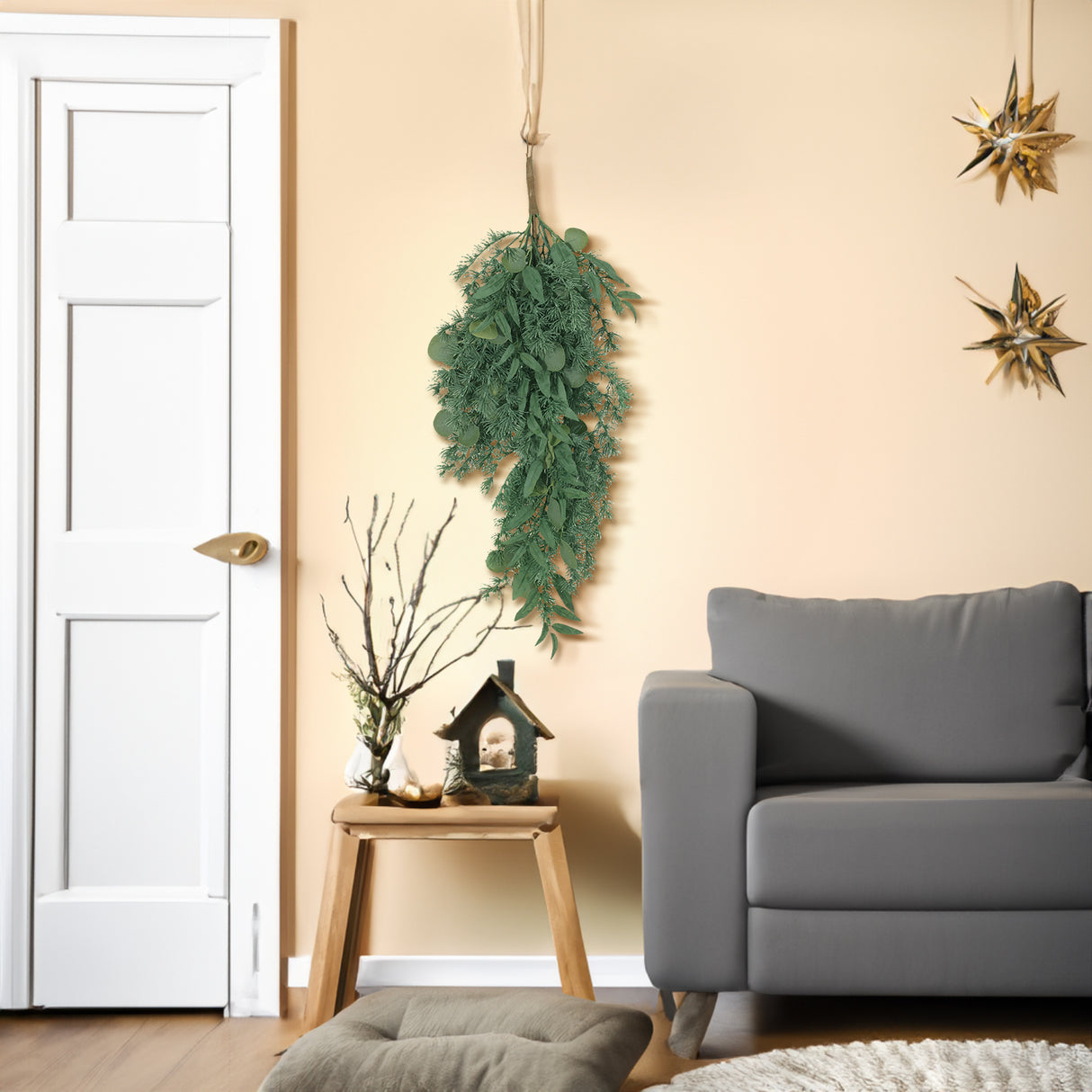 32.5" LEAVES TEARDROP WREATH - V.I.P Digital Presence