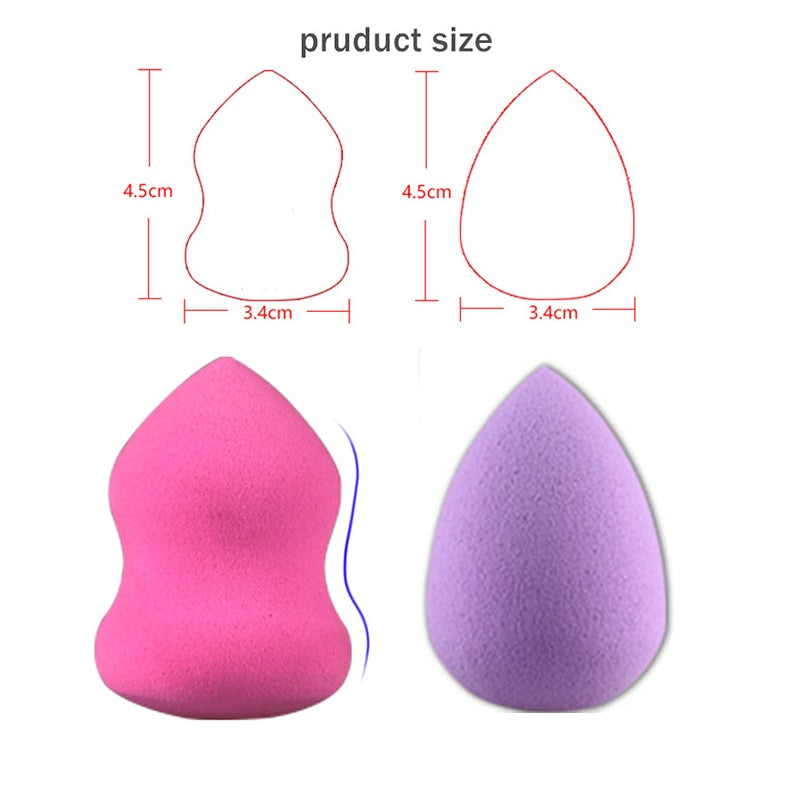 4Pcs/set Mini Beauty Soft Makeup Sponge Puff Face Nose Facial Foundation Base Liquid Powder Blending Drop Shape Cosmetic Tool - V.I.P Digital Presence