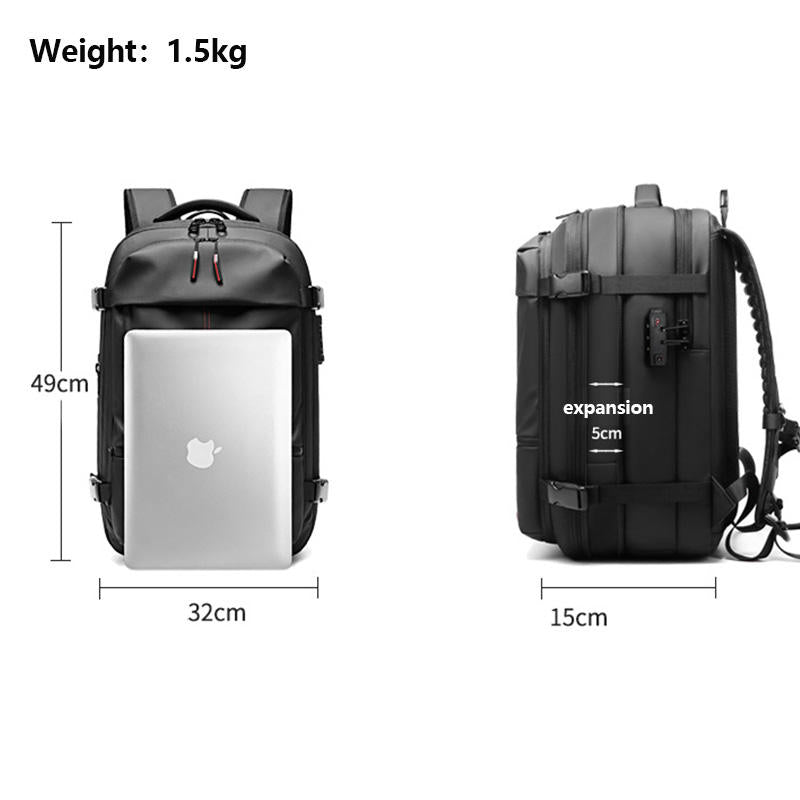 Air Tight Bags Valve Vacuum Compression Backpack system Expandable waterproof bagpack back pack travel laptop bag backpacks - V.I.P Digital Presence