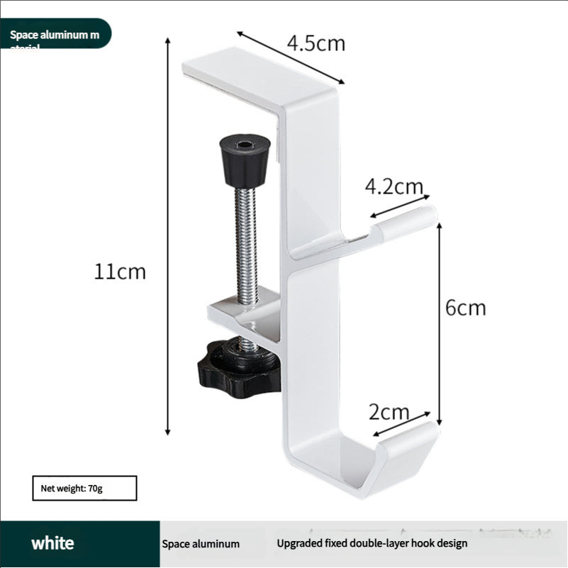Portable student backpack hook, office desk mobile headphone hook, table side umbrella hook Hook storage - V.I.P Digital Presence