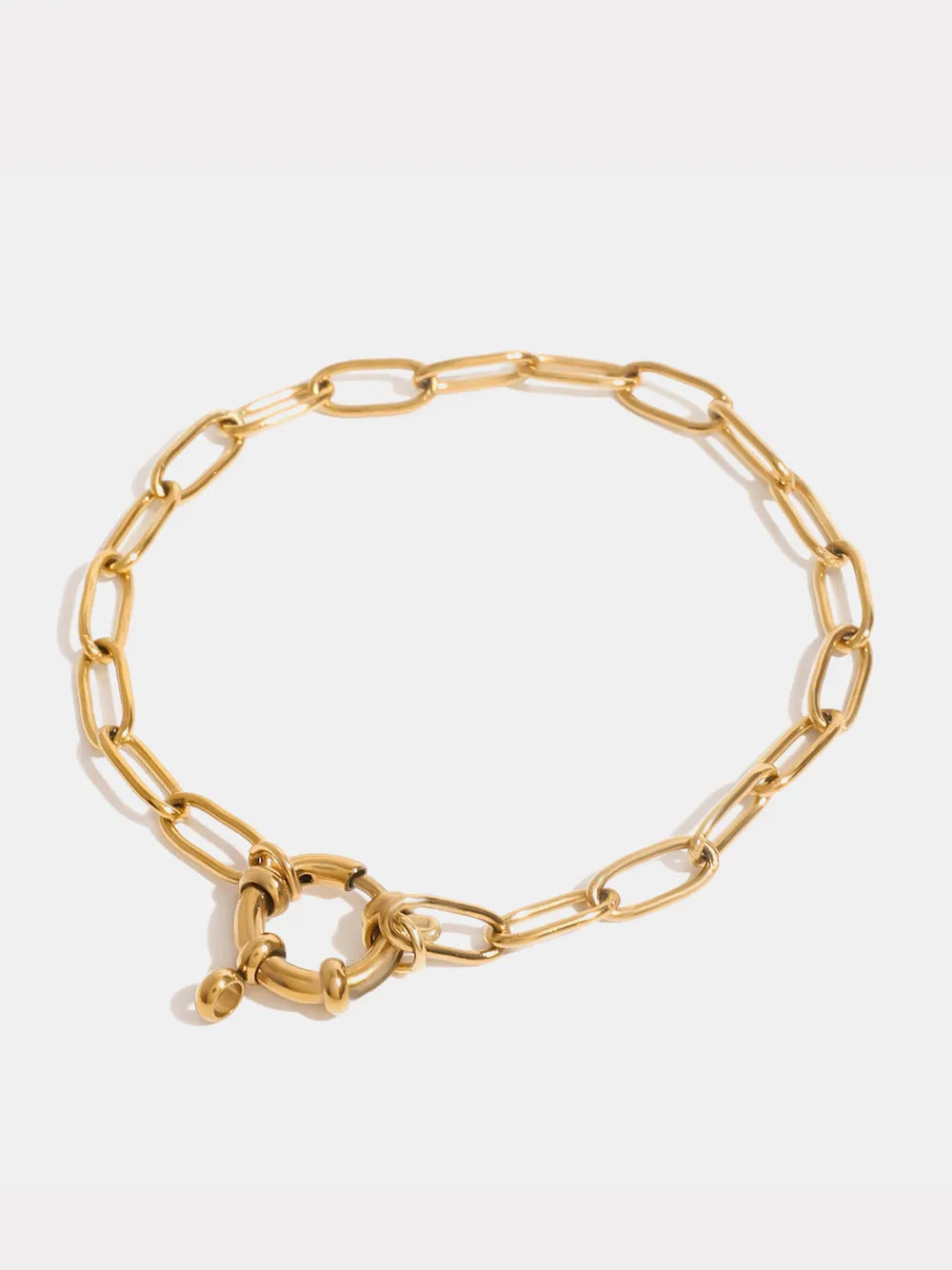 18K Gold-Plated Stainless Steel Chain Bracelet - V.I.P Digital Presence