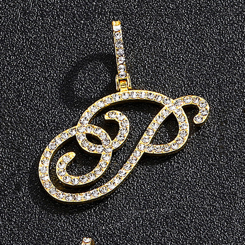 Hip hop accessories grass letter pendant melon seed buckle Cuban chain accessory - V.I.P Digital Presence