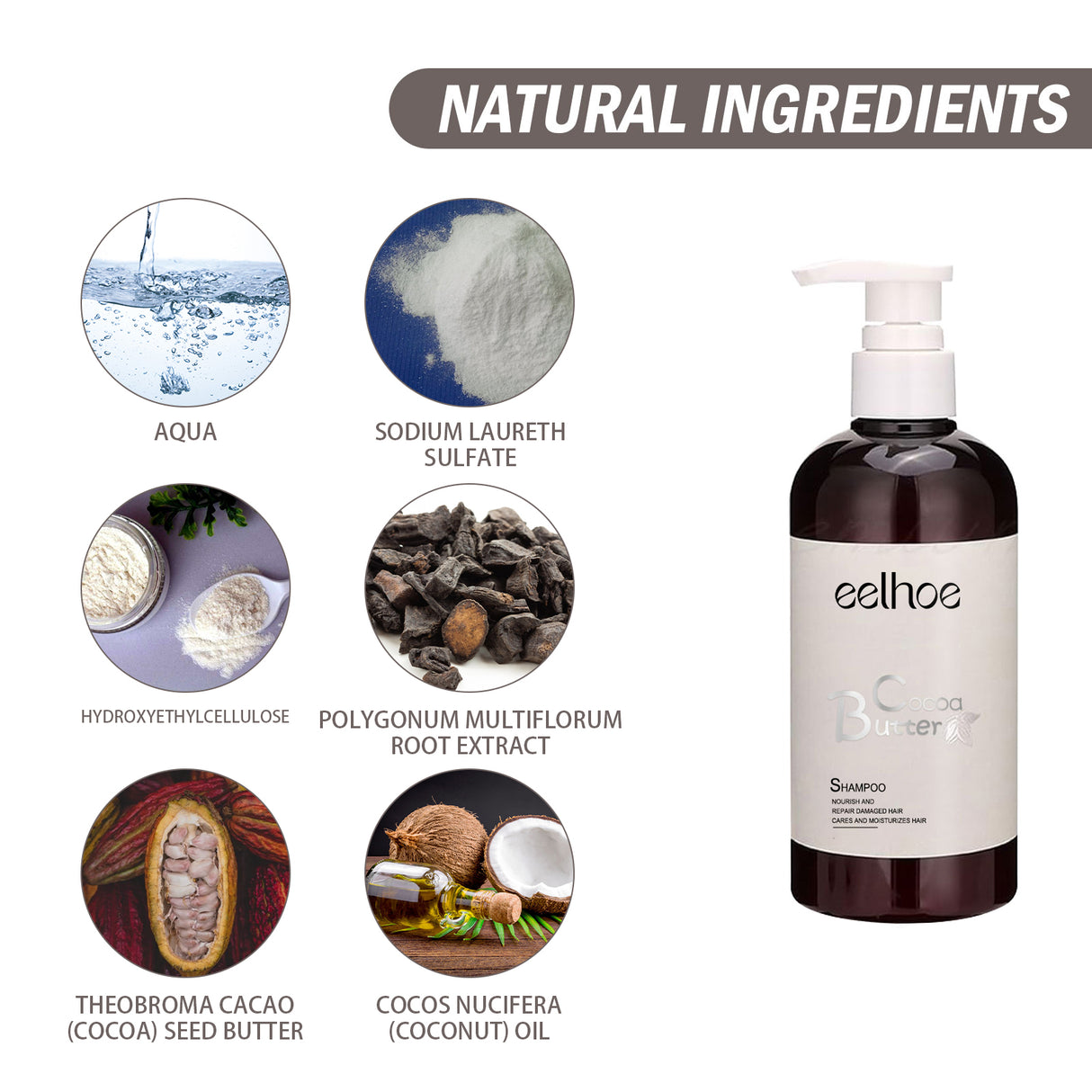 Smooth Shampoo Cocoa Butter Shampoo Conditioner Clean Smooth Hair Moisturizing Hair Treatment - V.I.P Digital Presence