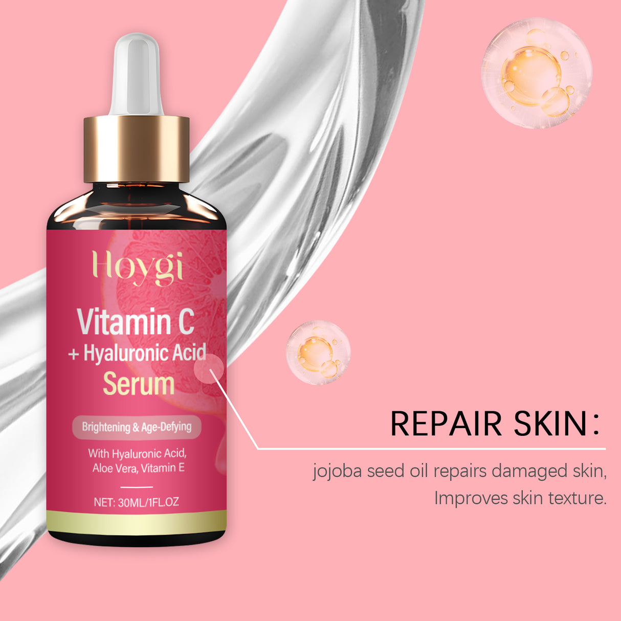 Vitamin C Essence Moisturizing And Brightening Essence Translucent Repair And Moisturizing, Refreshing And Non-Sticky