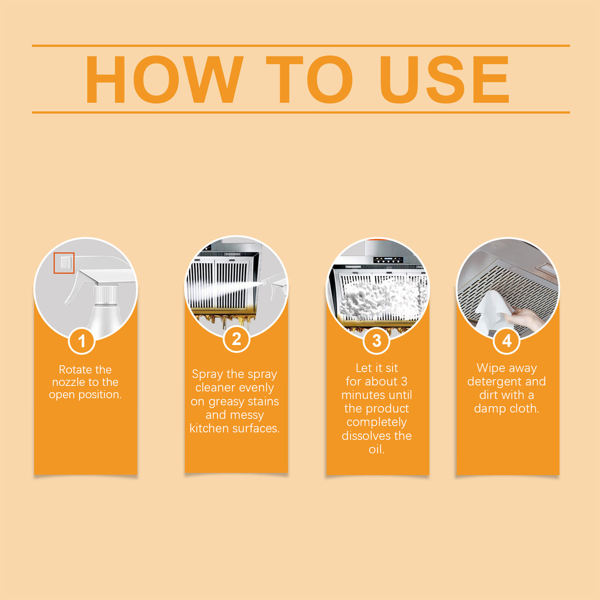 Kitchen Foam Cleaner, Household Kitchen Hood Heavy Oil Foam Cleaner Oil Clean - V.I.P Digital Presence