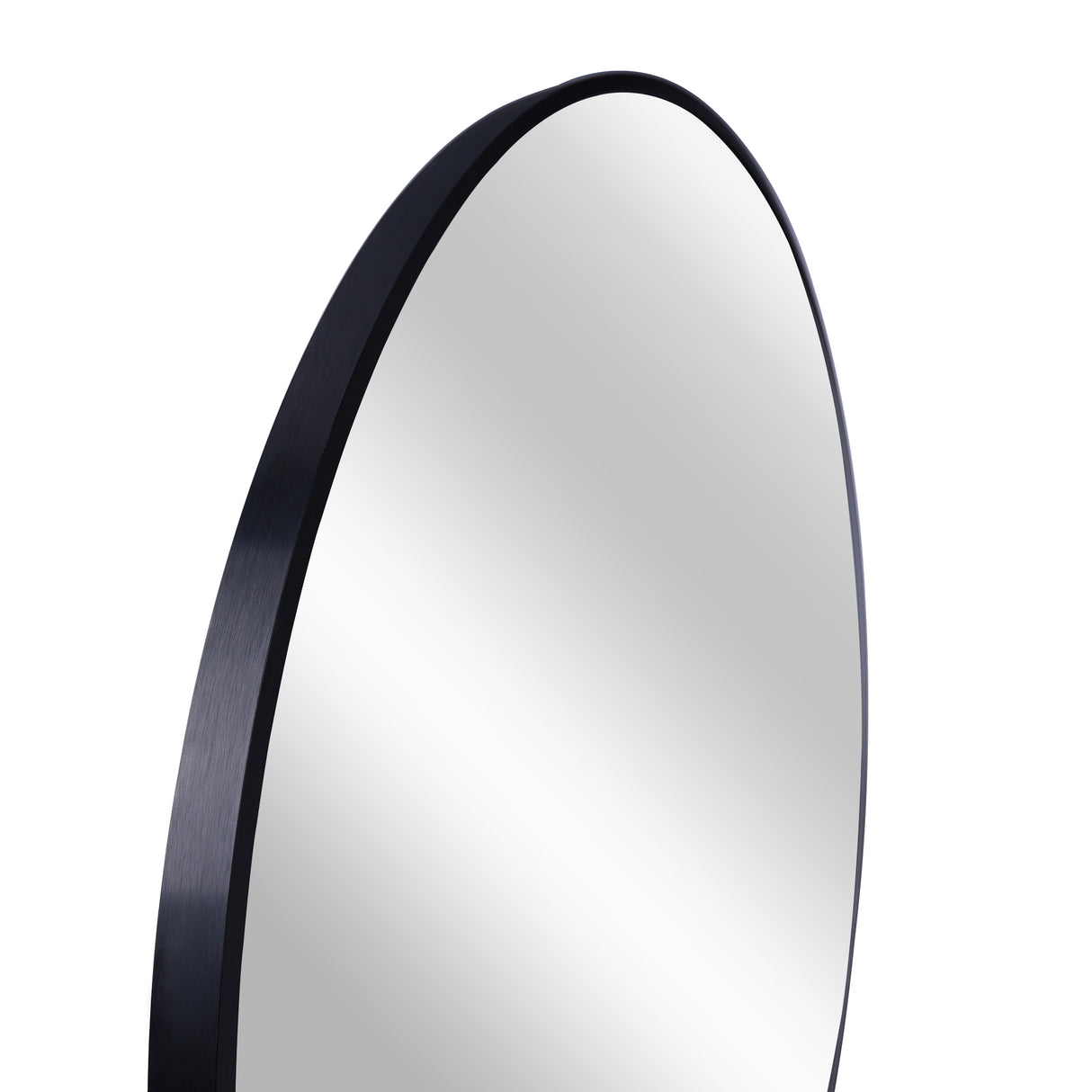 Black 16 Inch Metal Round Bathroom Mirror - V.I.P Digital Presence