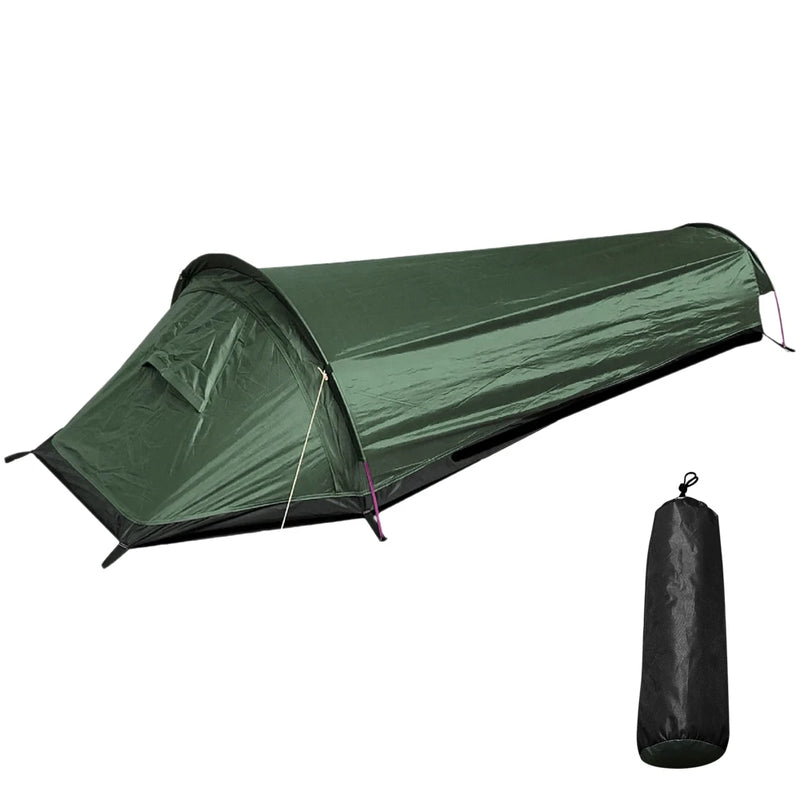 Camping Single Person Tent Ultralight Compact Outdoor Sleeping Bag Tent Larger Space Waterproof Backpacking Tent Cover Hiking - V.I.P Digital Presence
