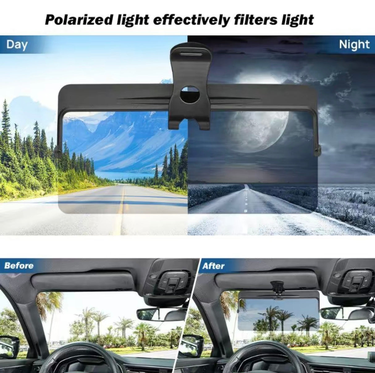 GlareGuard Visor Extender