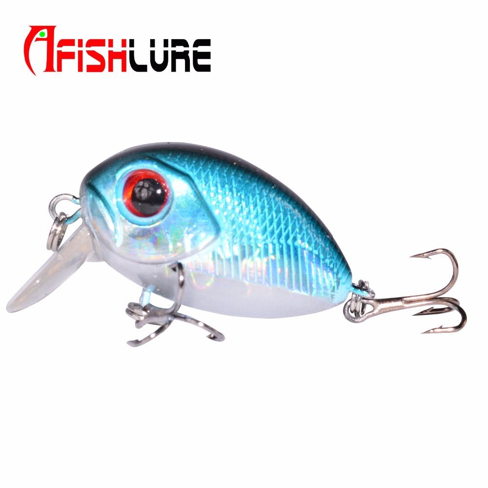 AFISHLURE 36mm 3.5g Crank Bait Hard Plastic Artificial Fishing Lure Fake carp Pesca Wobbler Leurre Peche Isca