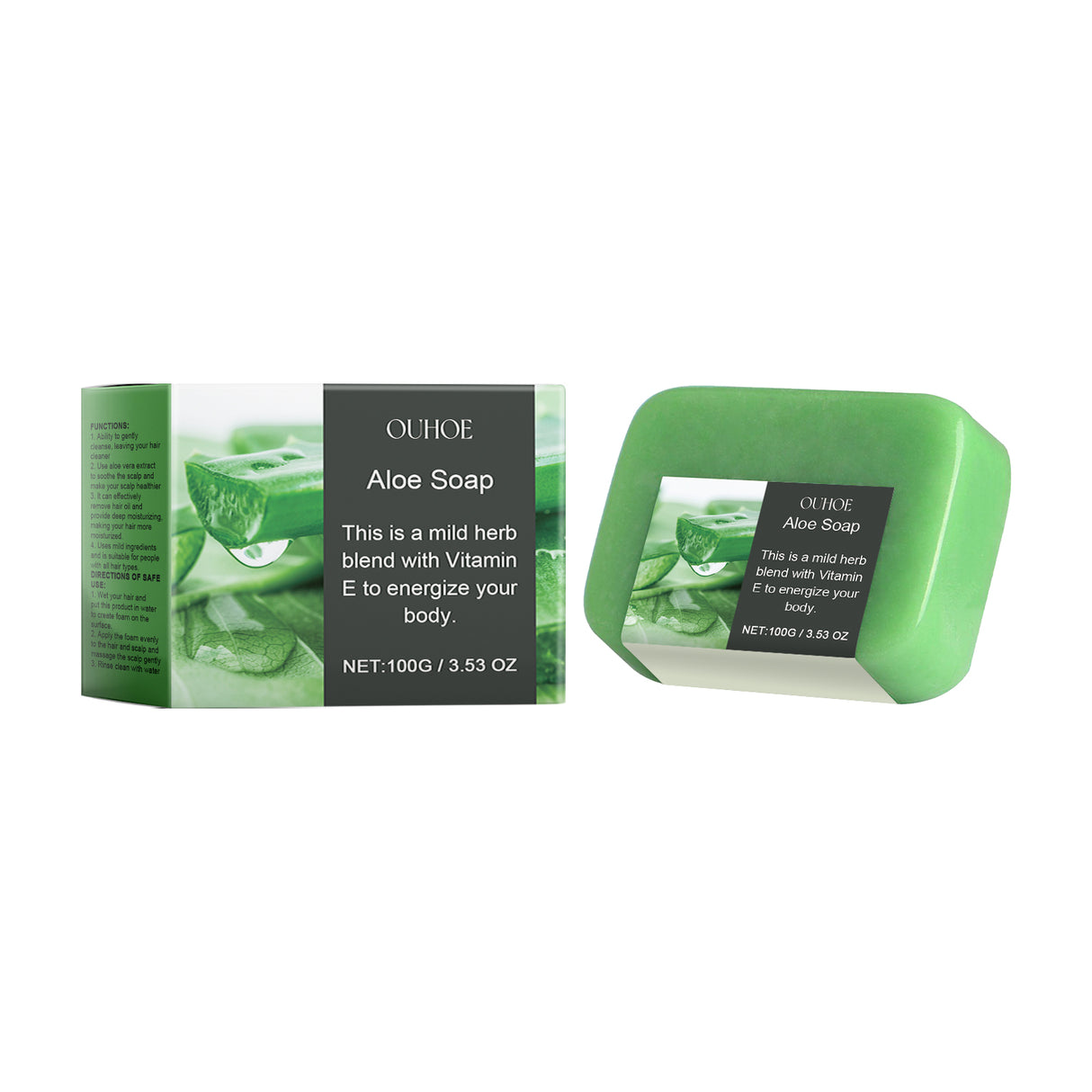 Hair Soap With Aloe Vera Essential Oil Cleans Scalp And Nourishes Hair With Refreshing, Fluffy And Smooth Hair Care Soap - V.I.P Digital Presence