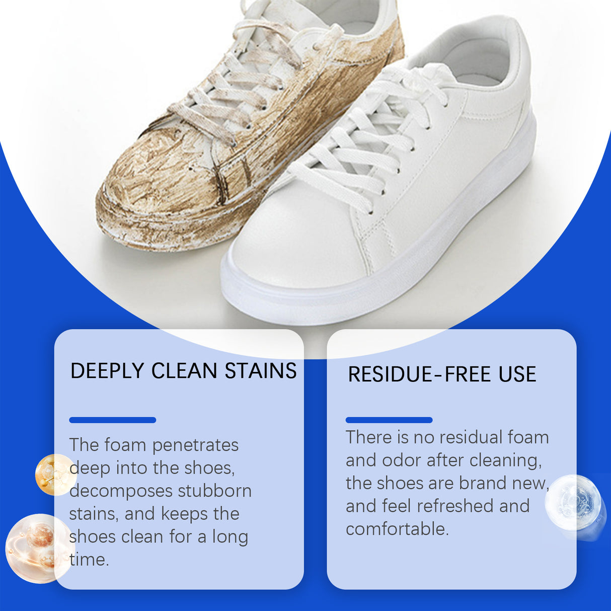 Little White Shoes Foam Cleaner Sports Shoes Decontamination Vamp Clean And Wash Free Whitening Cleaner - V.I.P Digital Presence