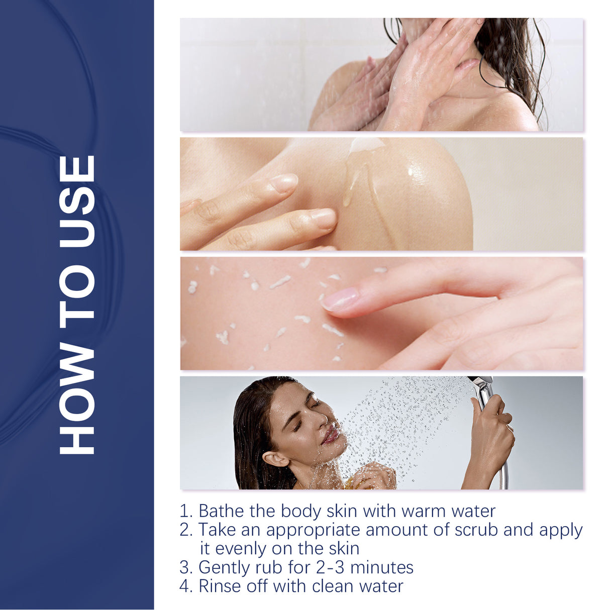 Body Whitening Scrub, Deep Body Cleansing Treatment Gently Exfoliates Dead Skin Whitening Skin - V.I.P Digital Presence