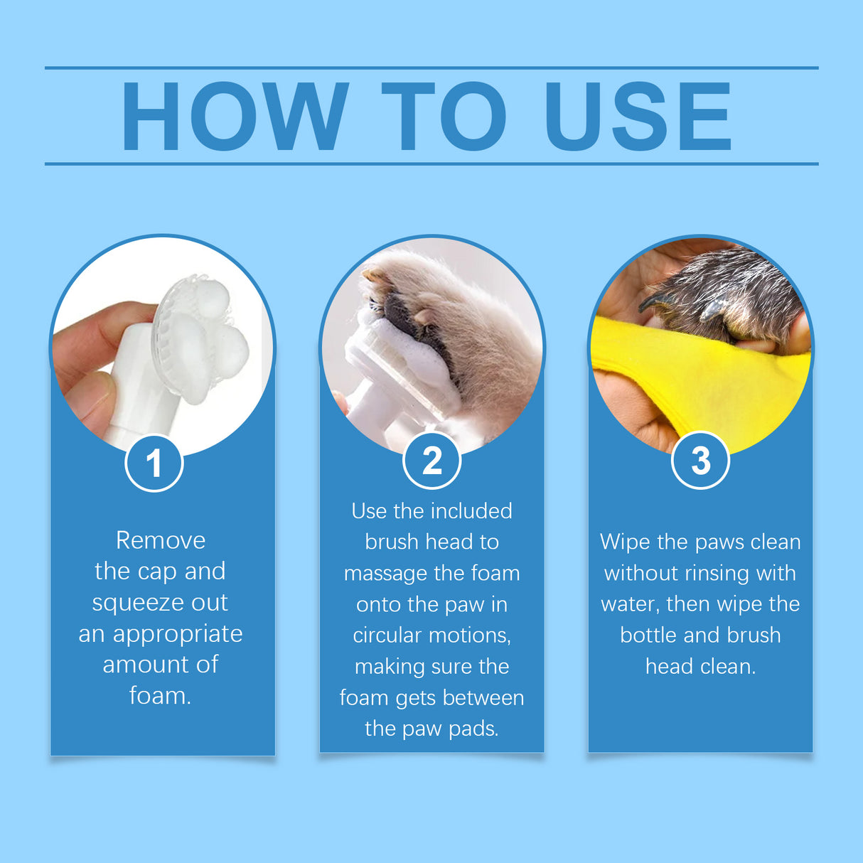 Pet Paw Foam Cleaner Dog And Cat Foot Wash Soles And Pads Care Cleaner - V.I.P Digital Presence