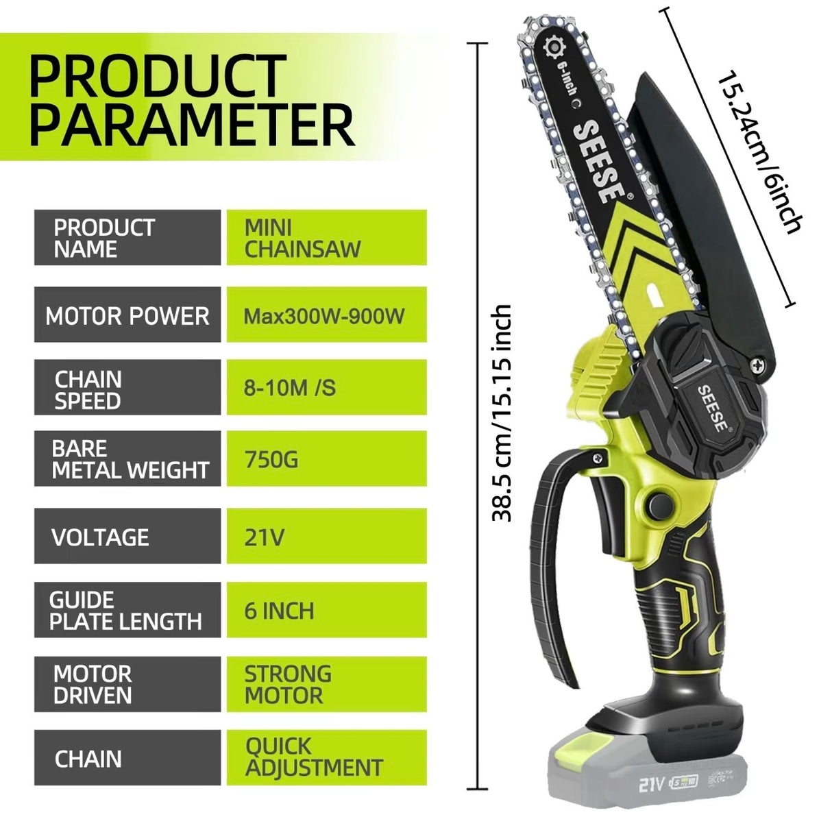 BrushLite Mini Chainsaw