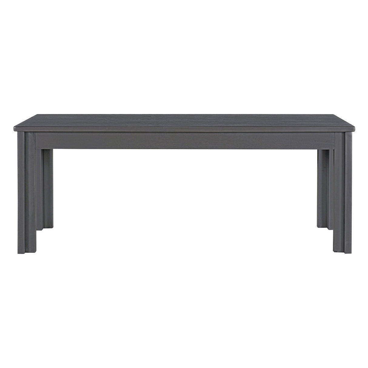 TREXM 3-piece retro cutlery set, rectangular stand table, and 2 wooden stools for 4 people (gray) - V.I.P Digital Presence