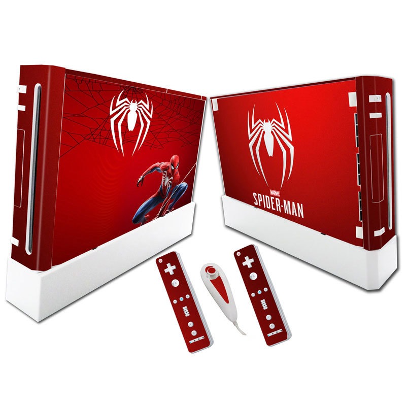 Suitable for WII stickers wii console cartoon protective film Spider-Man Fortress Night multiple styles without leaving glue - V.I.P Digital Presence