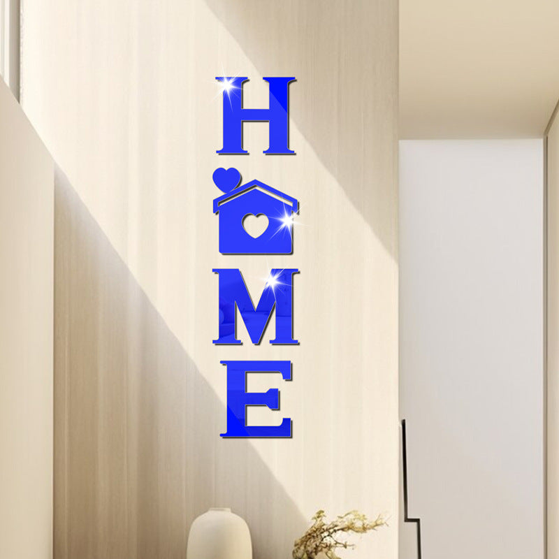 Acrylic Mirror Stickers: Home House Love Combo Bestseller Shein Soft Mirror Decorative Wall Stickers with Letter Hearts - V.I.P Digital Presence