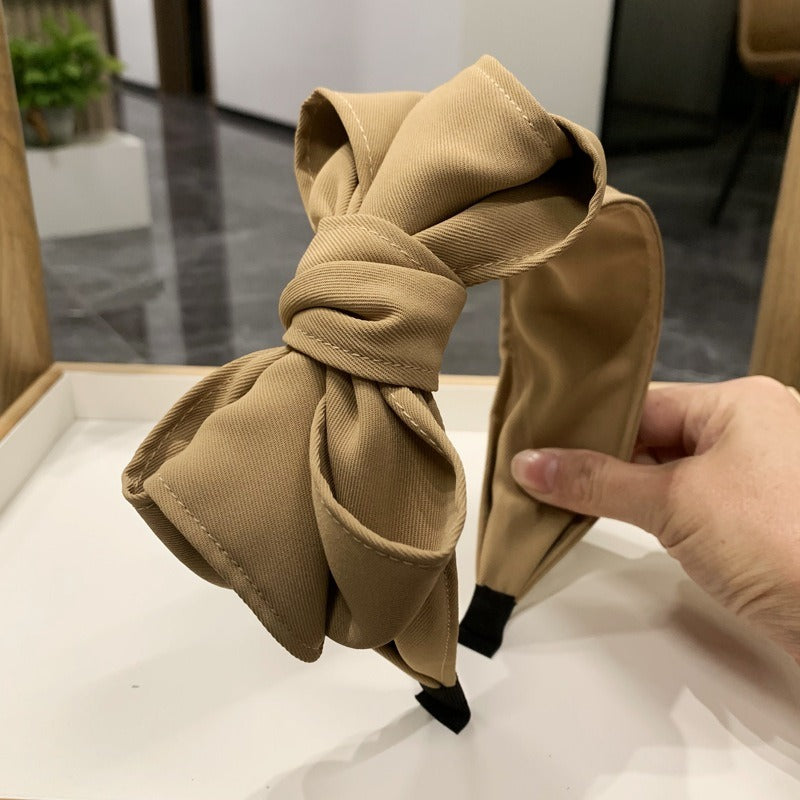 Black multi-layer bow with wide edge headband - V.I.P Digital Presence