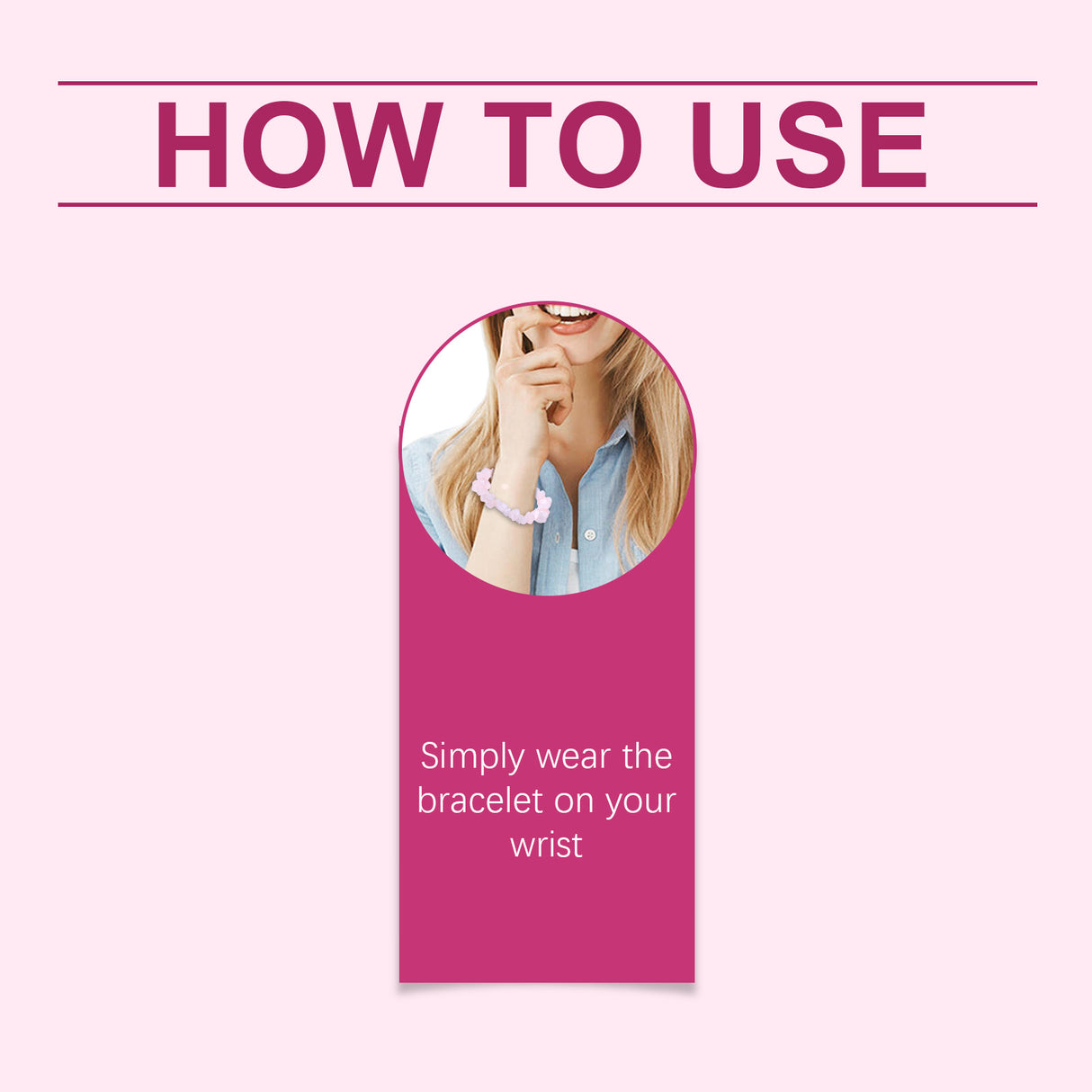 Powder Crystal Bracelet Hand Decoration Clothing Accessories Pink Beads Personality Trend Match - V.I.P Digital Presence