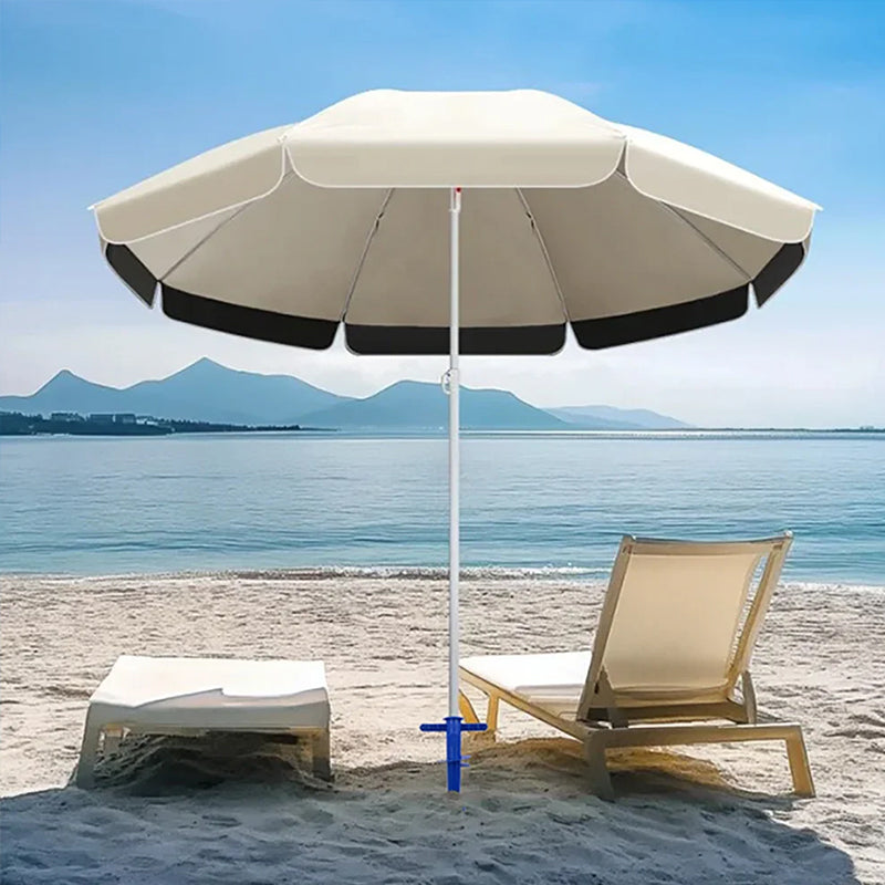 Plastic Adjustable Umbrella Base, Sun, Beach, Terrace, Sand, Ground Fixing Tools (Anchor Bracket, Spiral Tool, Tip Part), 1 Pc - V.I.P Digital Presence