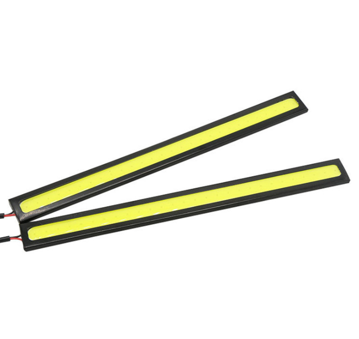 4/2Pcs 17CM Universal Car COB LED Strip Car Running Fog Lamp Driving Strip Light Waterproof 10-16V Flexible Led Strip Accessorie - V.I.P Digital Presence
