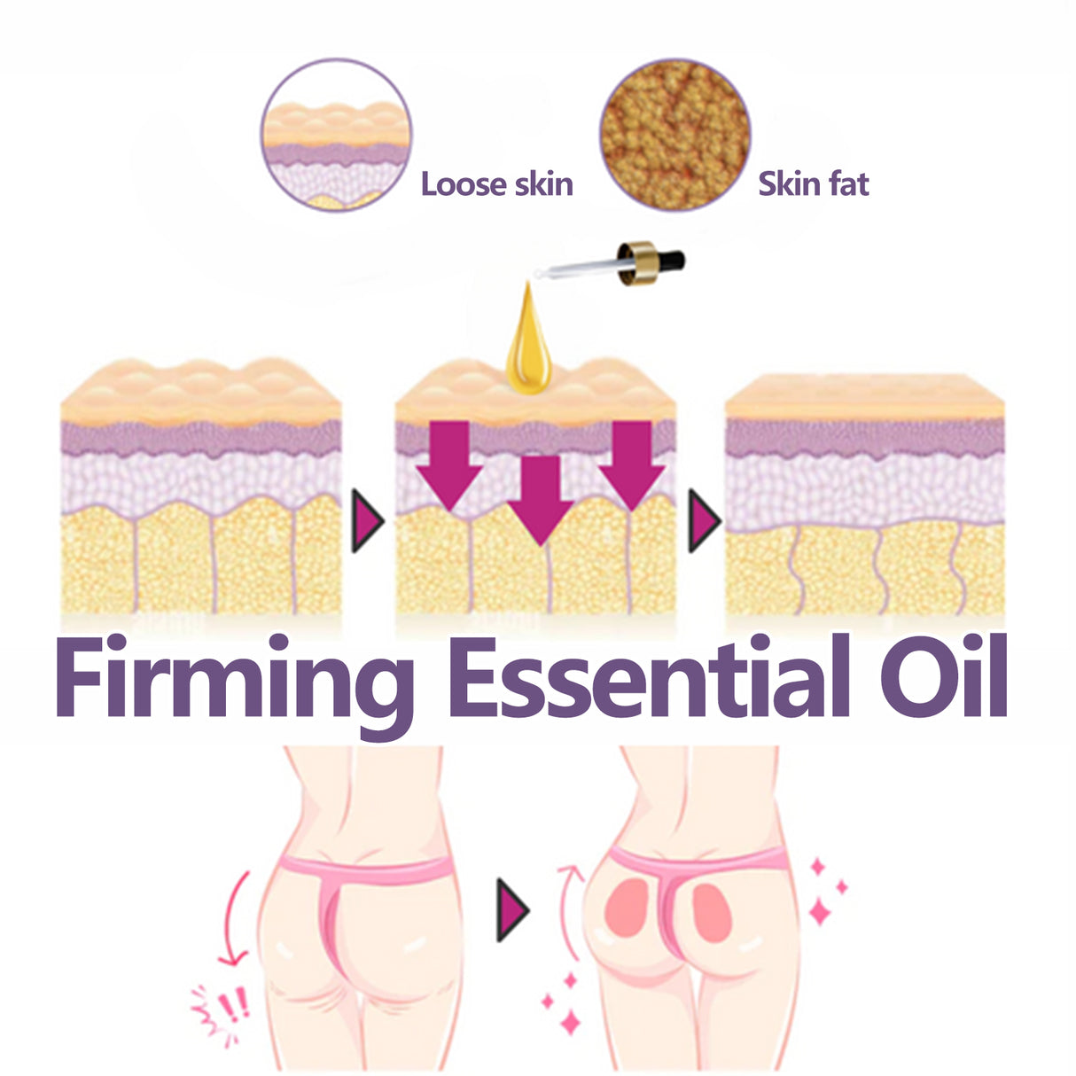 Butt Lift Essential Oil, Lift The Hips To Highlight The Curves Of The Hips Peach Butt Care Massage Essential Oil - V.I.P Digital Presence