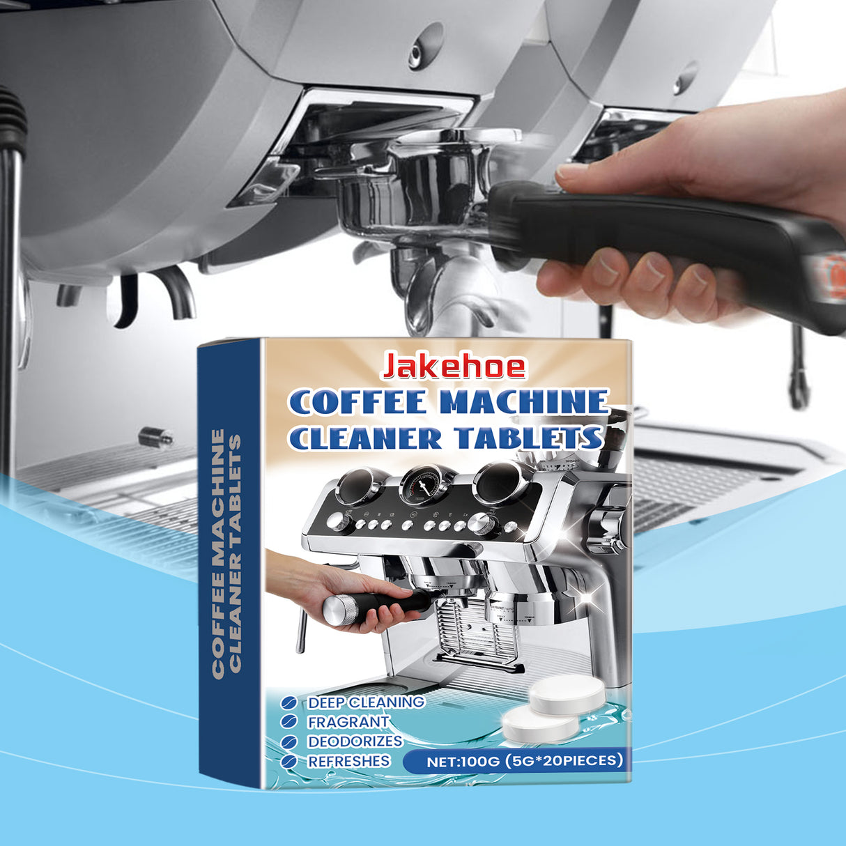 Coffee Machine Descaling Cleaning Tablets, Dirt And Oil Stains Clean Keep Kitchen Equipment Sanitary Effervescent Tablets - V.I.P Digital Presence