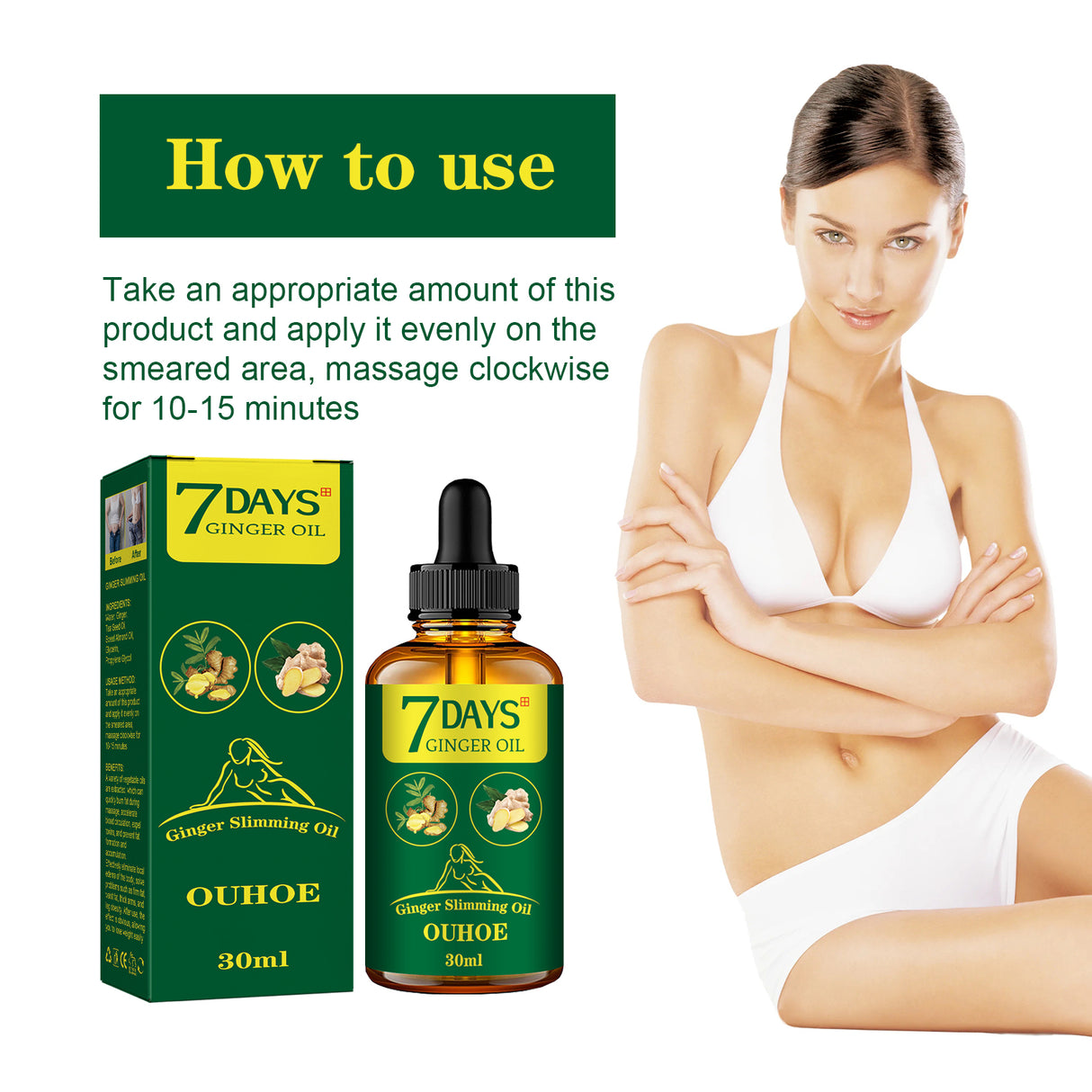 Ginger Body Shaping Essential Oil, Shaping Body Tightening And Slimming Care Massage Essential Oil - V.I.P Digital Presence