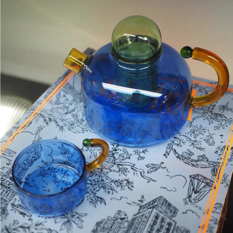 Creative Heat Resistant Glass Teapots Pitcher Suitable Household Teaware Lover Tea Sets Kettle Water Cup Bottle Cooker Usable - V.I.P Digital Presence
