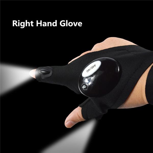 1 Piece Magic Strap Fingerless Led Glove Left Right Hand Led Light Night Fishing Glove Fishing Tools - V.I.P Digital Presence