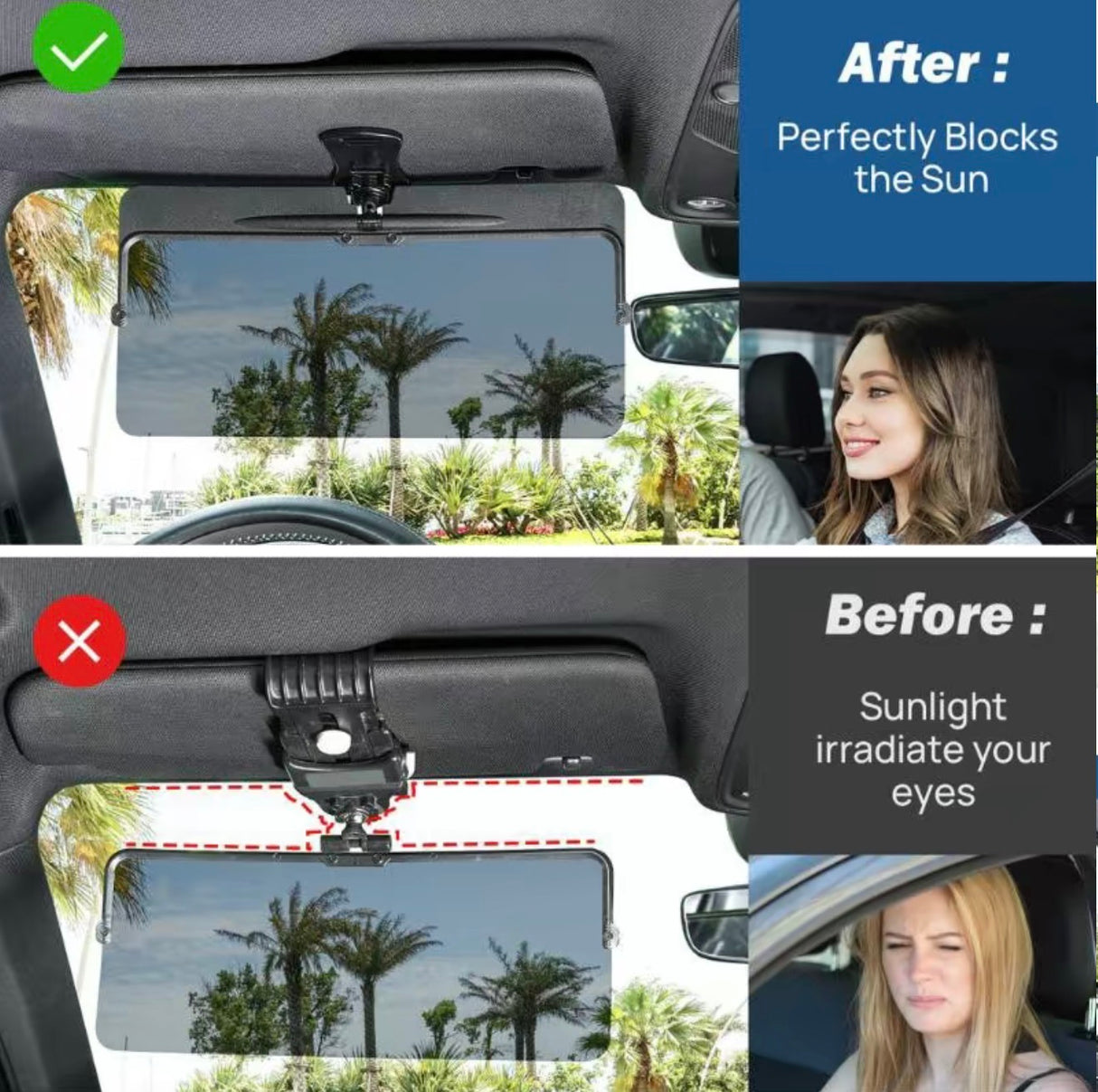 GlareGuard Visor Extender