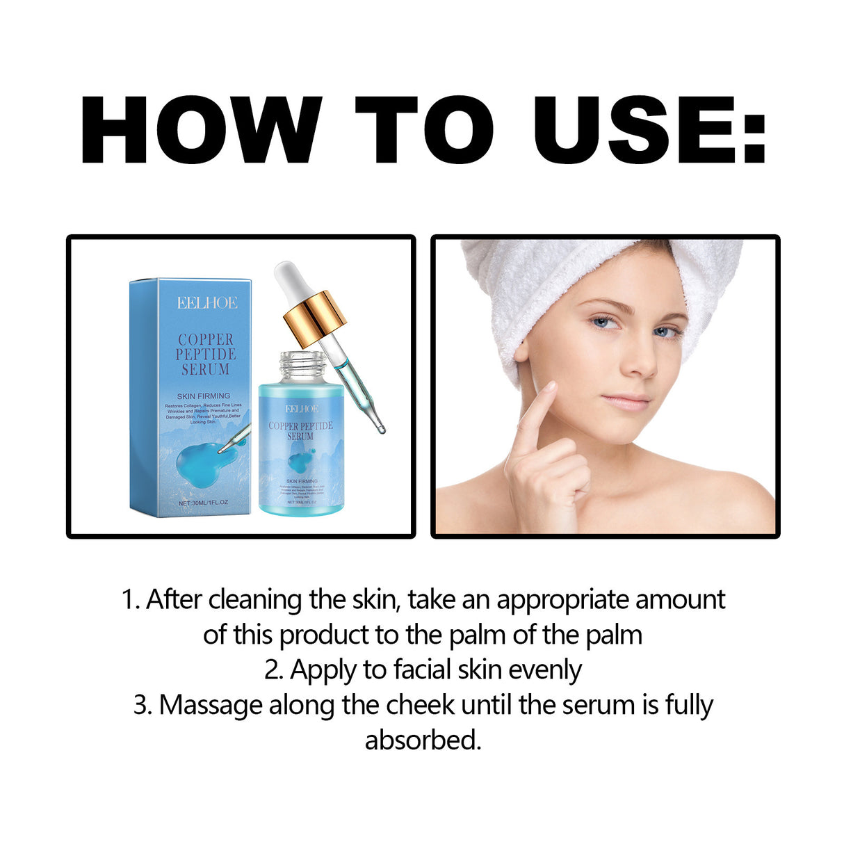 Copper Peptide Serum, Fade Out Fine Lines Moisturize Skin Firming Bright Spots And Delicate Pores - V.I.P Digital Presence