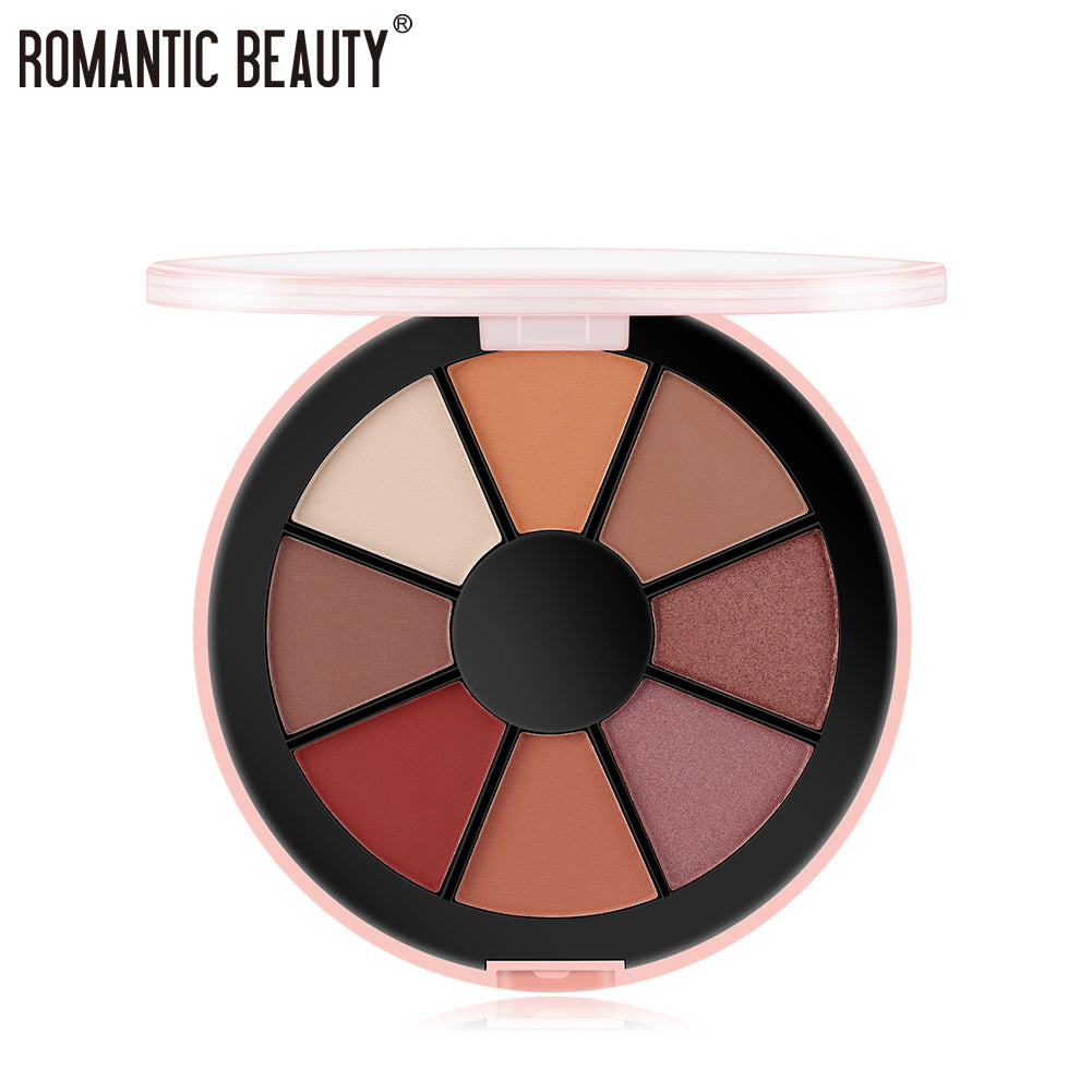Romantic Beauty 8 Color Round Palette Eyeshadow Pearlescent Matte Eyeshadow Palette - V.I.P Digital Presence