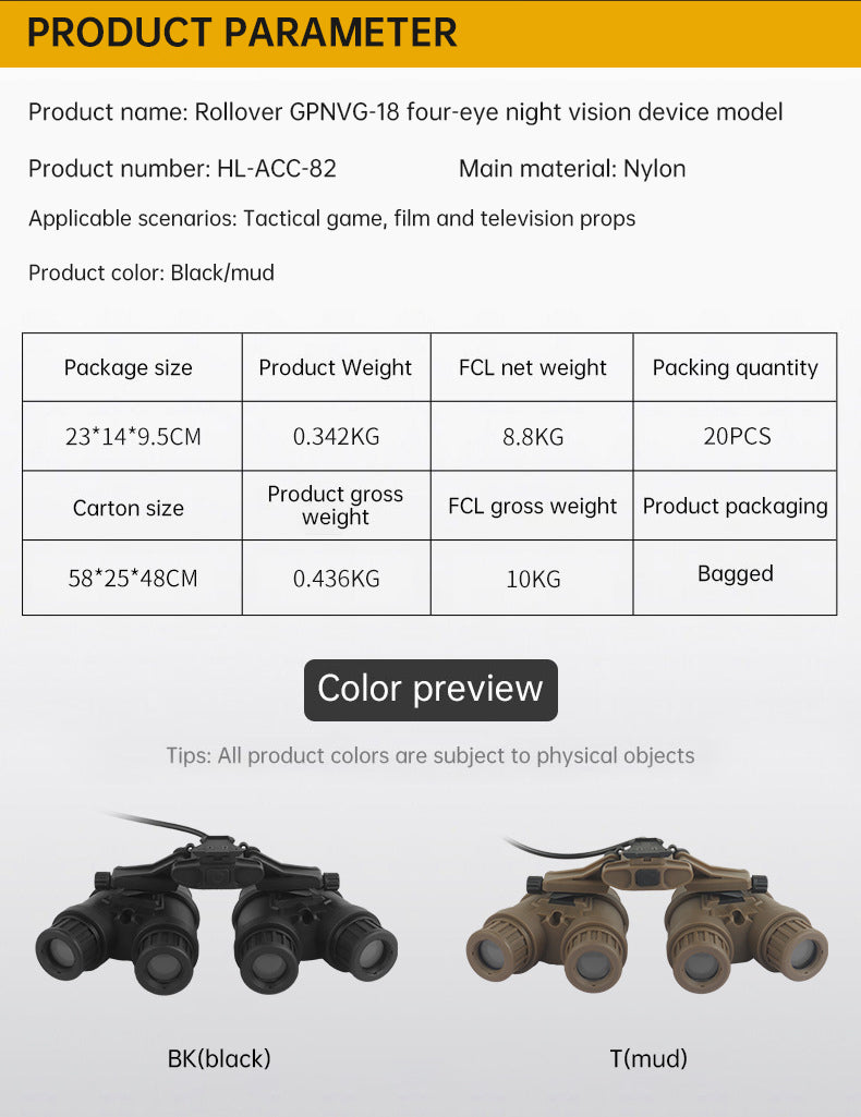 flip-up GPNVG-18 quad-tube night vision device model - V.I.P Digital Presence
