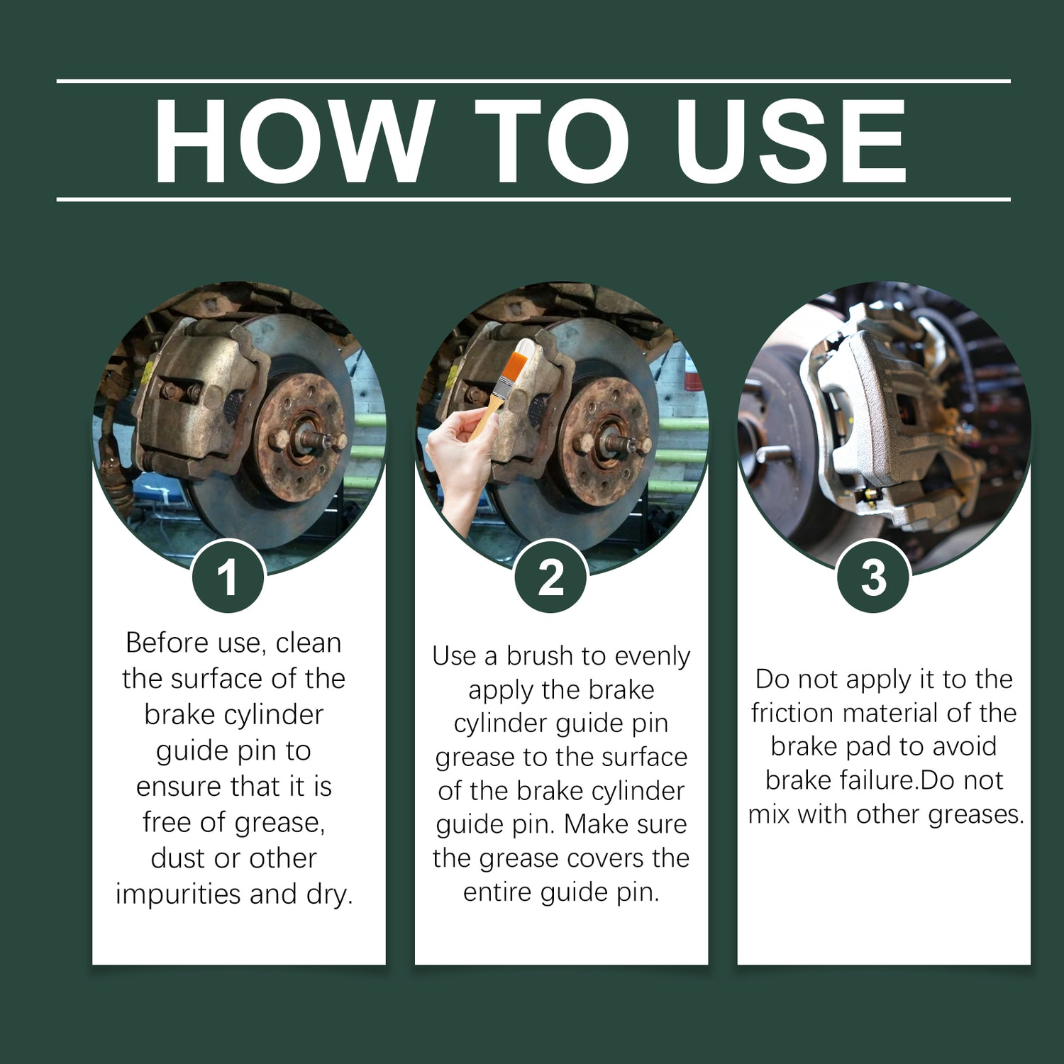 Automotive Brake Caliper Grease, Silicon-Based Lubricant Caliper Anti-Bite Maintenance Grease - V.I.P Digital Presence