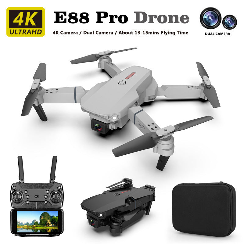 E88 Drone HD Camera Quadcopter Long Range Air Pressure Fixed Height Children's Remote Control Aircraft Drone - V.I.P Digital Presence