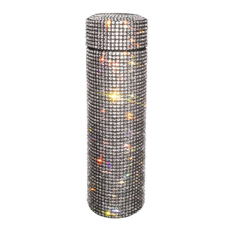 Bling Rhinestone Thermos Bottle Insulated Double Wall Stainless Steel Water Bottle Coffee Travel Car Coffee Mug Cup Vacuum Flask - V.I.P Digital Presence