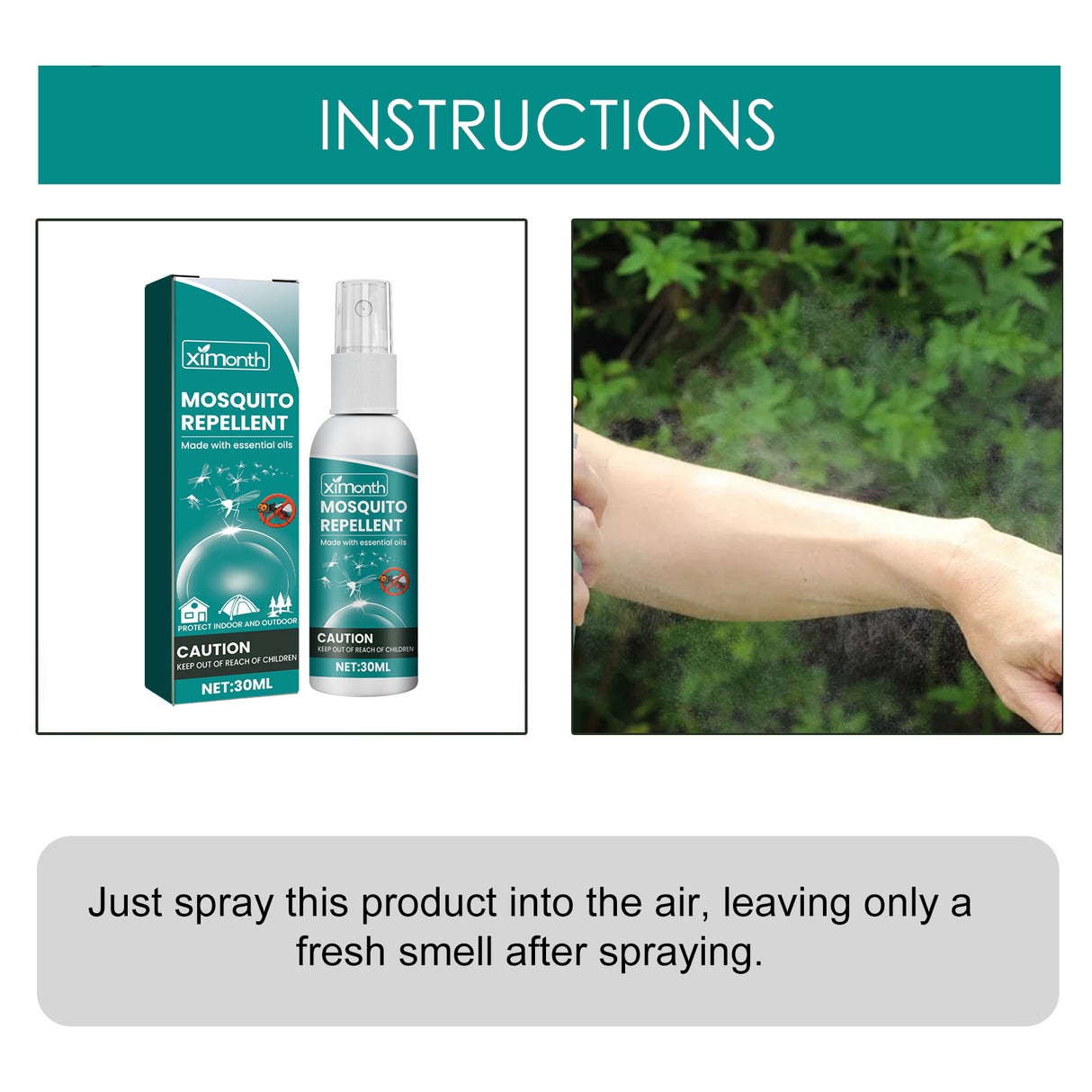 Mosquito Repellent For Outdoor And Indoor Mosquito Bites And Itchy Skin Relief Refreshing Portable Mosquito Repellent Spray - V.I.P Digital Presence