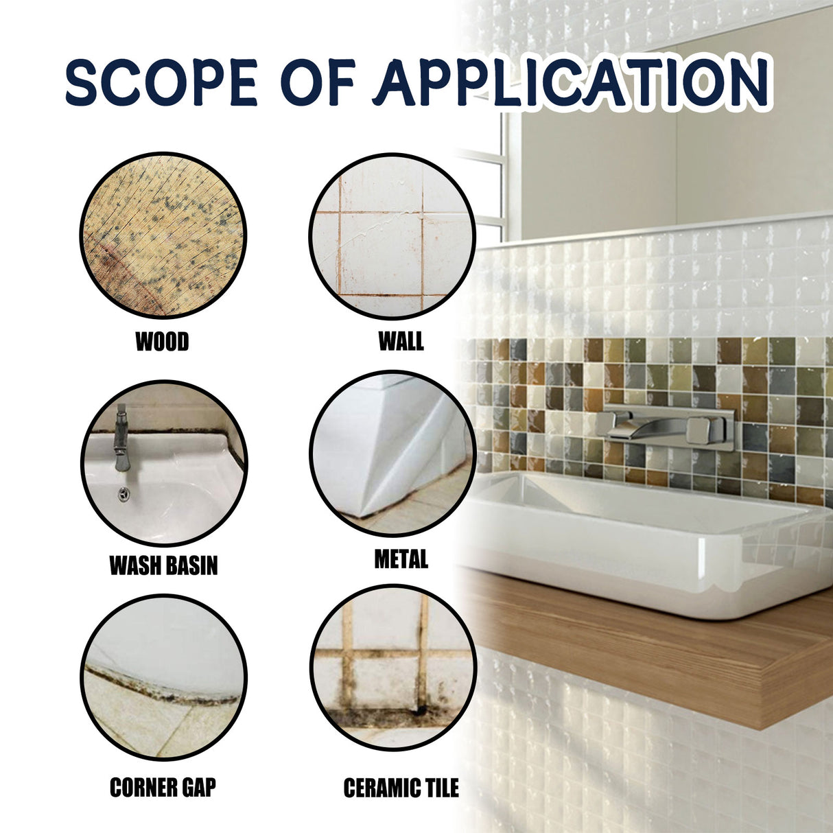 Mildew Remover Gel Multi-functional Mildew Remover Wall Tile Gap Bathroom Ceiling Cleaner - V.I.P Digital Presence