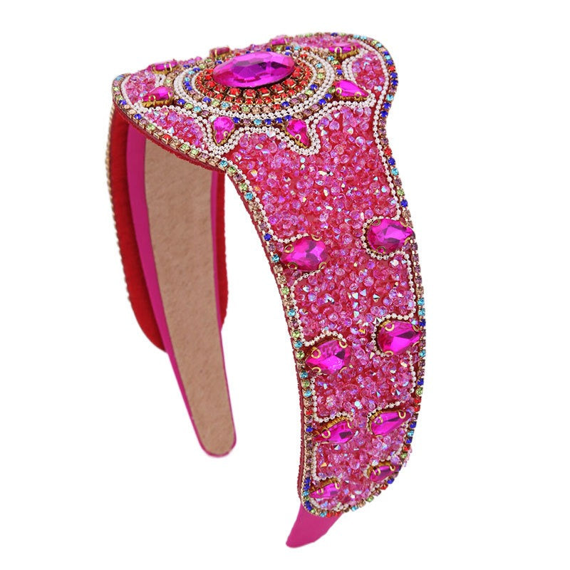 Baroque Palace Style Heavy Industries Full Diamond Hair Hoops Female - V.I.P Digital Presence