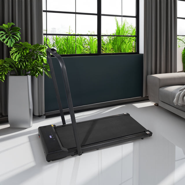 Walking Pad Treadmill Under Desk 2 in 1 Folding Portable Treadmill for Home Office Walking Jogging Machine 240 lb Capacity Black - V.I.P Digital Presence