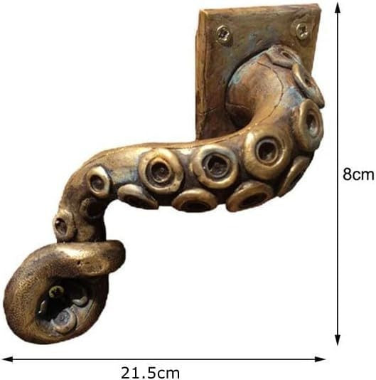 Steampunk retro octopus door handle resin craft - V.I.P Digital Presence