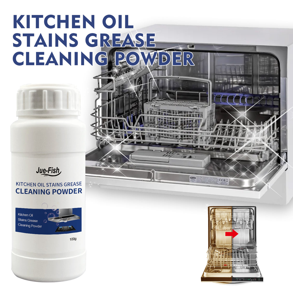 Oil Cleaning Powder, Kitchen Range Hood Stove Oil Rust Dirt Cleaning Powder - V.I.P Digital Presence