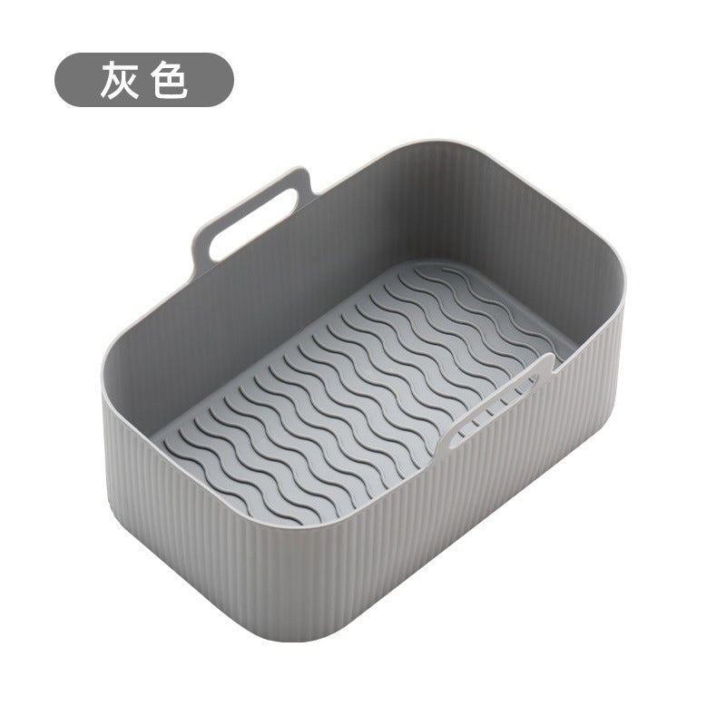 Air fryer thickened silicone pad barbecue plates ovens microwave ovens insulation rectangular trays - V.I.P Digital Presence