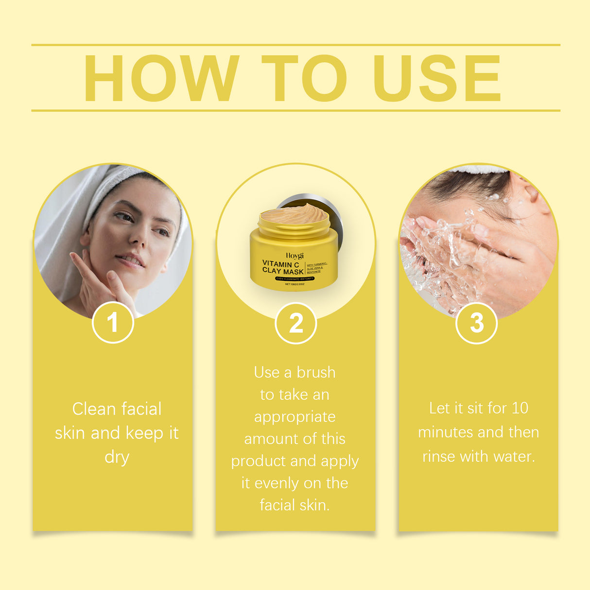 Vitamin C Turmeric Mud Mask Gently Improves Darkness Deep Cleansing Radiance Moisturizing Mask