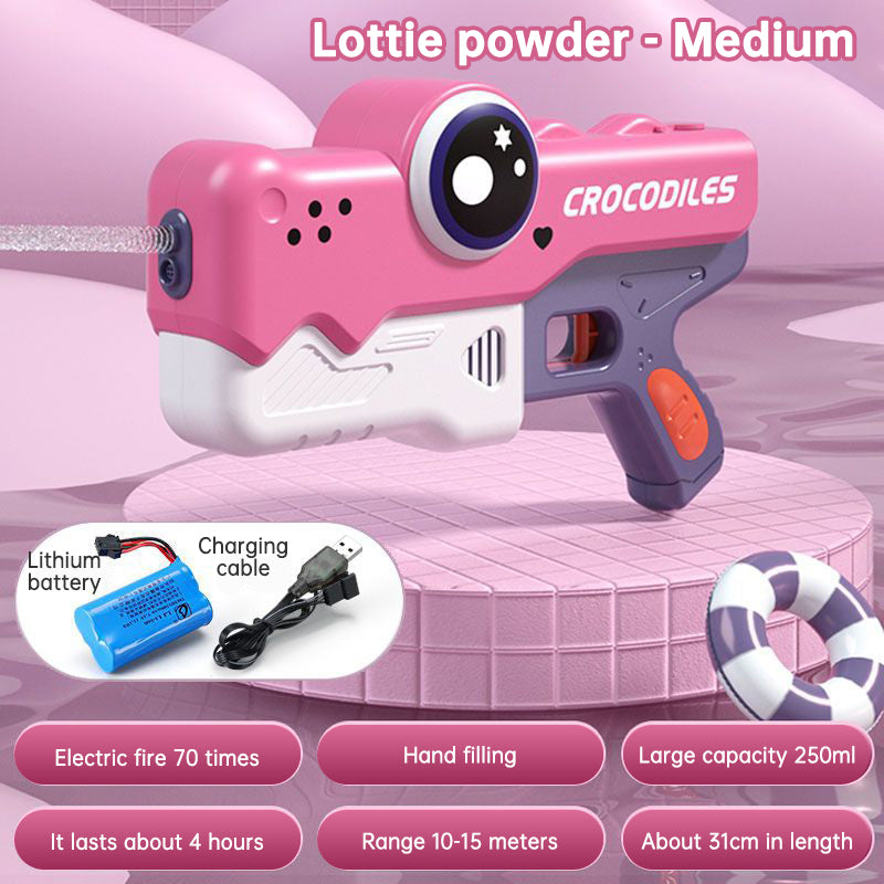 Cute Crocodile Automatic Electric Water Gun Summer Toy Gun Beach Outdoor Water Fight Toys - V.I.P Digital Presence