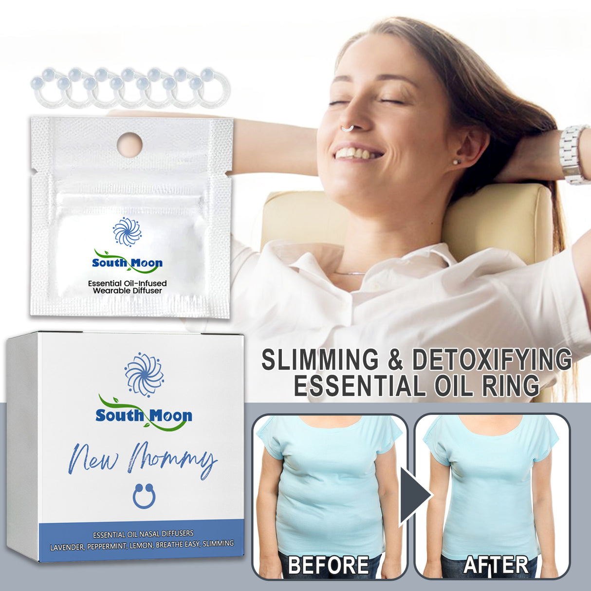 Slimming Essential Oil Nose Ring Tightens Curves And Reduces Belly Fat Shaping Essential Oil Ring Tightens Skin