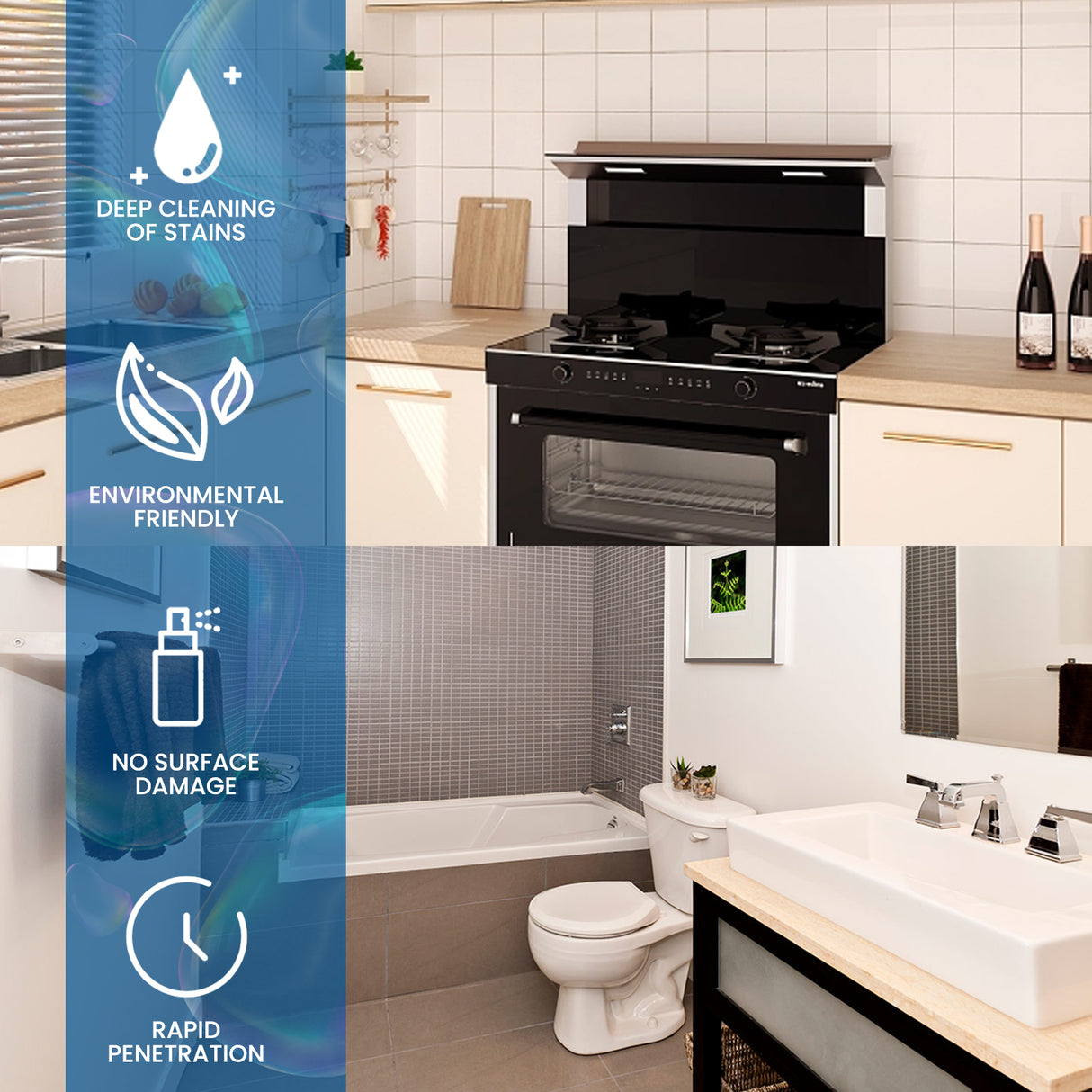 Multi-Purpose Household Foam Cleaner Set, Kitchen Stove Tile Heavy Grease Cleaning - V.I.P Digital Presence