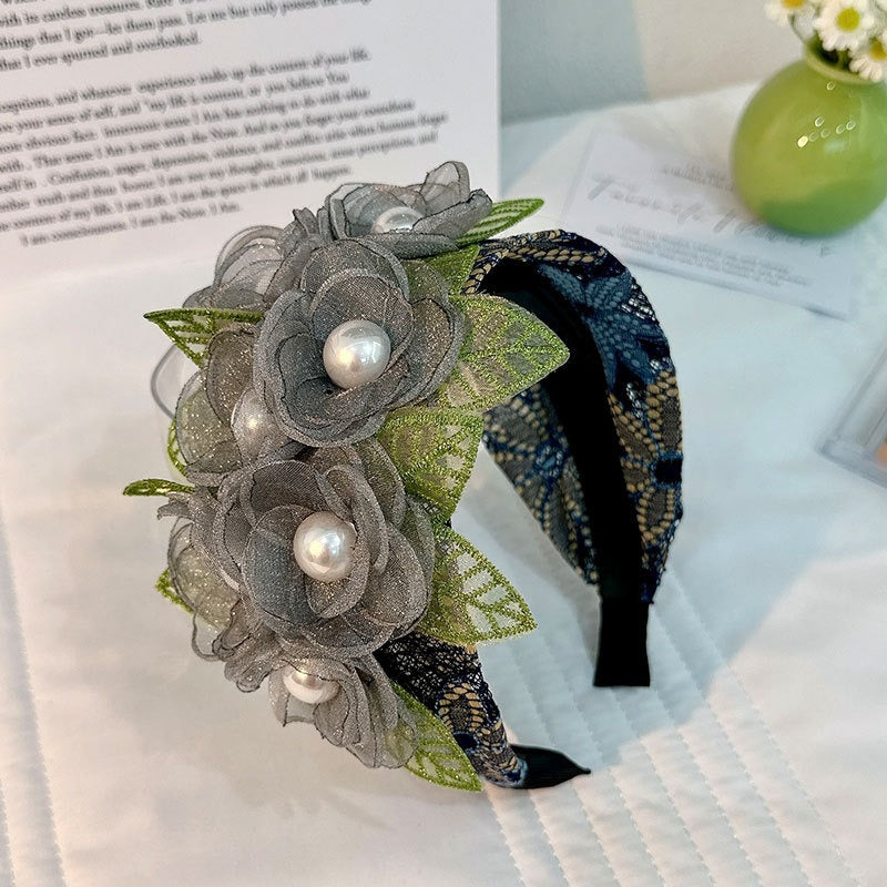 Fashionable handmade fabric exaggerated flower headwear - V.I.P Digital Presence