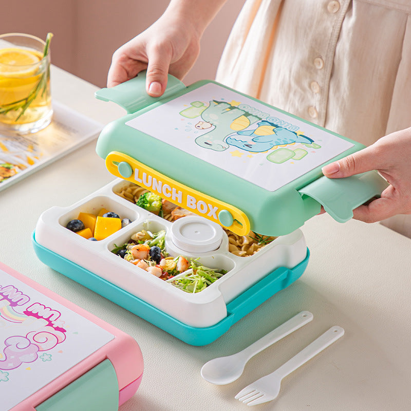 Cartoon cute compartment microwaveable sealed lunch box lunch box fruit salad box - V.I.P Digital Presence